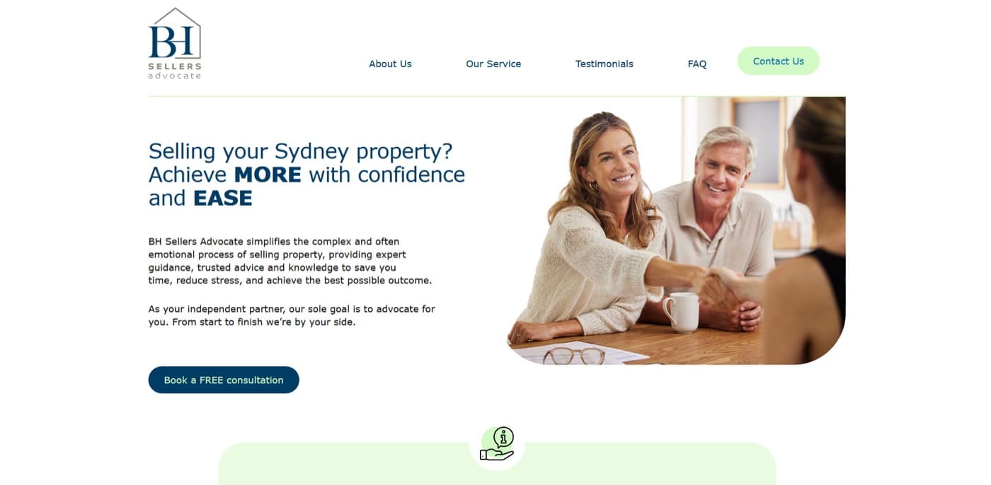 BH Sellers Advocate property listing website
