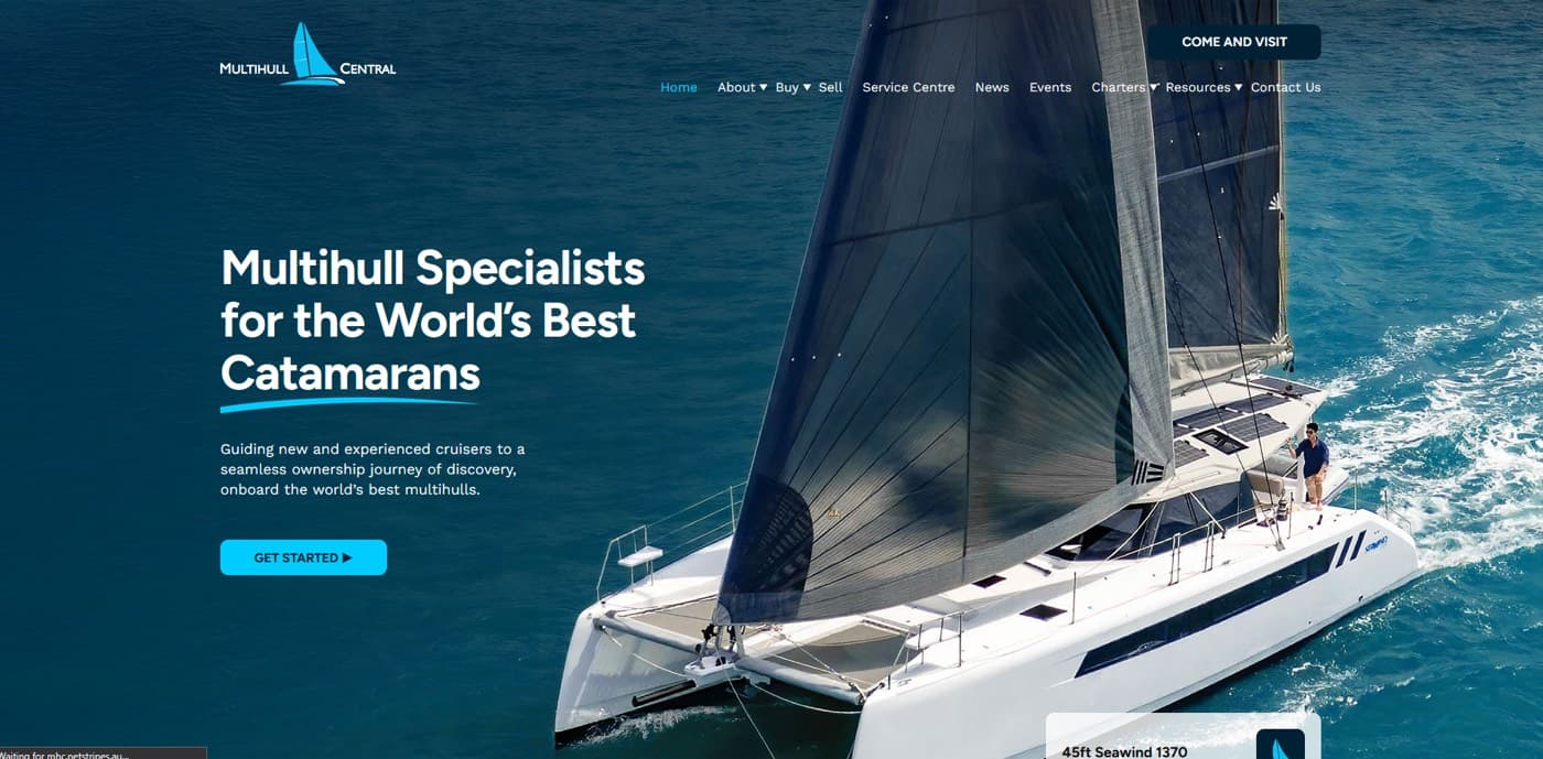 Multihull Central yacht sales and charter website
